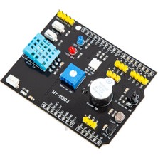 Arduino Çok İşlevli Sensör Shield 9 Özellik 1 Arada DHT11 LM35 (Arduino ile Uyumu)