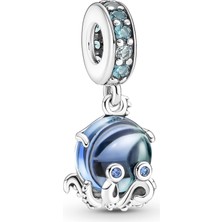 Pandora 791694C01 MURANO Camı Sevimli Ahtapot Sallantılı Charm