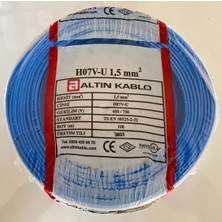 Altın Kablo1,5 mm Nya Elektrik Kablosu - 100 Metre