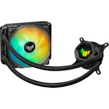 ASUS TUF GAMING LC 120 ARGB AIO AURA SYNC 120MM ADRESLENEBİLİR RGB FAN NCVM KAPLAMALI RGB POMPA KAPAĞI SIVI CPU SOĞUTUCUSU V2