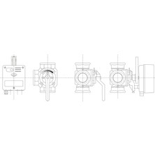Honeywell Resideo Centra Rotary Tipi Vana Motoru Yüzer Kontrol - VMM40
