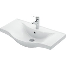 Özceden 75 cm Yıldız Alt Dolap Mdf Beyaz Ayaklı