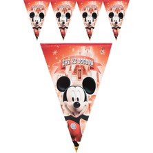 Kına Atölyesi Mickeyy Mouse Şato İyi ki Doğdun Flaması 180x22