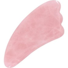 Maranki Pembe Kuvars Gua Sha Masaj Taşı Model 2
