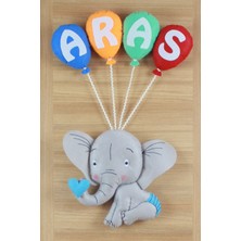 Renkli Hayallerim Aras Isimli Filli Bebek ve Hastane Odası Kapı Süsü