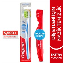 Colgate Ultra Soft Diş Etleri için Nazik Temizlik Yumuşak Diş Fırçası + Fırça Kabı Hediye