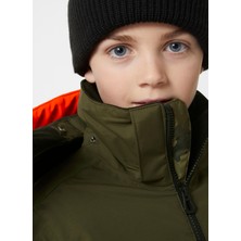 Helly Hansen Yeşil Erkek Çocuk Kapüşonlu   Kayak Montu HHA.41761-HHA.431  Jr Summıt Jacket