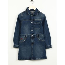 Lee Cooper Indigo Kız Çocuk Elbise 241 Lcg 144001 Alısa Mıd Blue