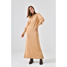 FTZ Women Kadın Düz Basic Tunik  Bisküvi 20677