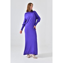 FTZ Women Kadın Düz Basic Tunik  Mor 20677