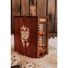 Woodenreal Harry Potter Diagon Alley Book Nook Kitap Köşesi Kitap Tutucu