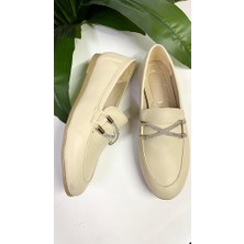 Punto 345043 Taşlı Loafer Babet