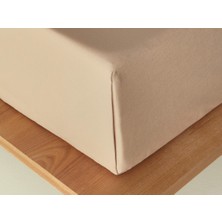 English Home Novella Premium Soft Cotton Tek Kişilik Çarşaf 160X240 cm Bej