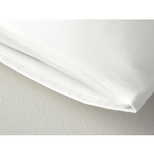 English Home Micell Pamuk Saten 2'li Yastık Kılıfı 50X70 Beyaz