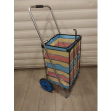 Ceybag 5 mm Kalın Telli Pazar Arabası Desenli
