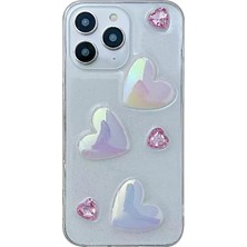 Zhkj Shop iPhone 15 Pro Için Mermer Deseni Tpu Telefon Kılıfı - Pembe (Yurt Dışından)