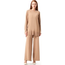 Mizalle Bsc Rayon Triko Camel Tunik