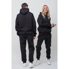 Simyon 3 Iplik  Eşofman Sweatshirt 2 Takım Sevgili Kombini