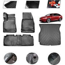 OtoLine Tesla Model 4d x 5 Koltuklu 2015 Model 4d Bagaj Paspas Set