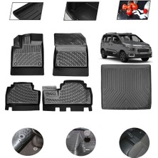 OtoLine Citroen Berlingo Seperatörsüz 2025 Model 4d Bagaj Paspas Set