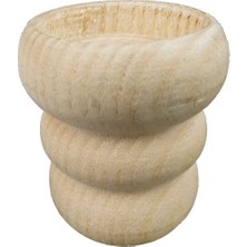 Hayaller Dükkanı 20 Adet Ağaç Kütük Tealight Mumluk Boğumlu Naturel Pk:1