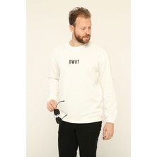 Owut Collection Bisiklet Yaka Baskılı Sweatshirt