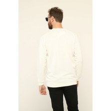 Owut Collection Bisiklet Yaka Baskılı Sweatshirt