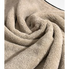 Stella Belli | 50x100 cm | Otel | Baş | El | Havlusu | %100 Pamuk | Bej Renk | Soura | Kenar Siyah