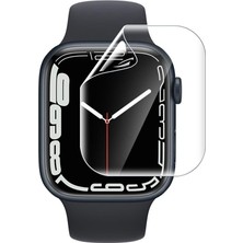 Nanospace Apple Watch Ile Uyumlu Series 9 8 7 45MM Full Cover Tpu Tam Kapatan Fullbody Ekran Koruyucu 2li