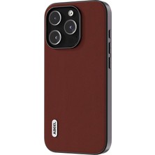 Forestl Digital Iphone 13 Pro Cowhide Deri Kaplamalı Pc+Tpu Slim Case Ipeksi Duygusal Dokunmatik Telefon Kapak Kavurması (Yurt Dışından)