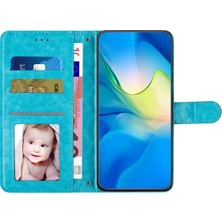 Forestl Digital Iphone 13 Pro Max Telefon Kılıfı Dikiş Hattı Rhombus Doku Doku Telefon Kılıfı Cüzdan Flip Stand Pu Deri Telefon Kapak Blue (Yurt Dışından)