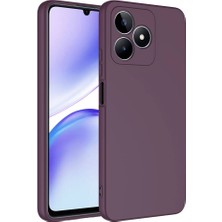 HEPTEKİLETİŞİM Realme C53 Kılıf Kadife Iç Yüzey Yumuşak Dokulu Kamera Korumalı Kapak (Mara)