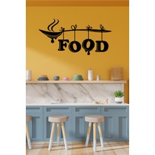 KT Store Food Mutfak Dekoratif Kaşıklı Duvar Sticker Yapıştırma (Sudan ve Nemden Etkilenmez)