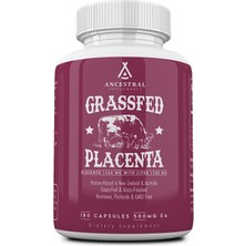 Ancestral Supplements Grassfed Beef Placenta With Beef Liver 180 Kapsül New Zealand & Australia Grassfed Hormone Pesticide & Gmo Free