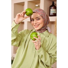 Moda Mevsimi Ipekhan Etnik Serisi Soft Pamuk Viskon Eşarp Tarçın