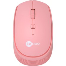 Lenovo Lecoo WS202 Kablosuz 1200DPI Optic Pembe Mouse