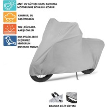 Motoen Arora Verano Ar 125-25 Gri Motosiklet Brandası Arka Çanta Uyumlu