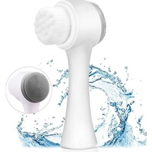 Seram Collection Yüz Temizleme Masaj Cilt Bakım Silikon Yüz Temizleyici Yıkama Masaj Çift Taraflı Fırçası