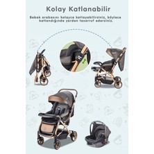 Baby Care 65 Capron Çift Yönlü  Bebek Arabası Siyah