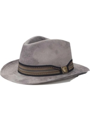 Shopiolog Unisex Kaşe Kovboy Fötr Şapka