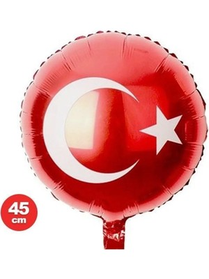 Best Parti 23 Nisan 29 Ekim Türk Bayrak Temalı Folyo Balon 45  cm  1 Adet