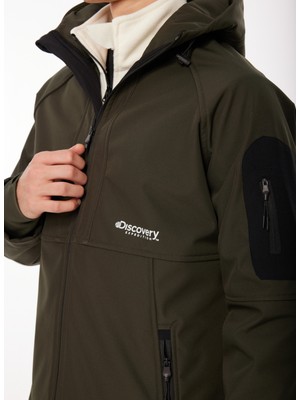 Discovery Expedition Haki Erkek Kapüşonlu Sweatmont D3WM-SWT19