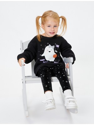 Koton Yıldızlı Tayt Parlak Baskılı Beli Lastikli