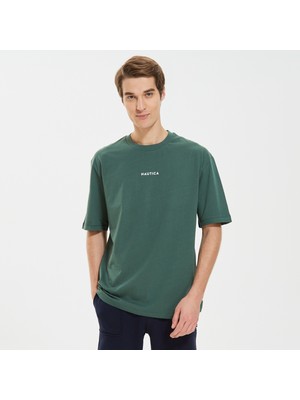 Nautıca Erkek Yeşil Oversıze Uzun Kollu T-Shırt VE37307T.3KF