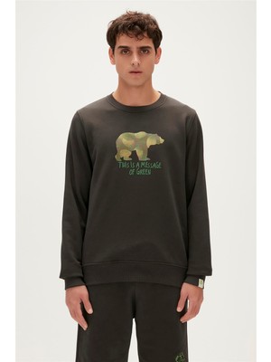 Bad Bear Re-Fınger Crewneck Siyah Erkek Sweatshirt