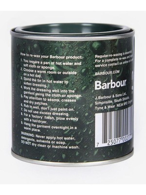 Barbour Thornproof Wax - Tüm Yağlı Ceketler Için MI11 Natural