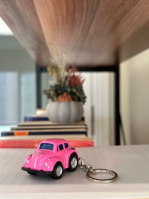 Ninova Aksesuar Ninova Aksesur Tosbağa Vosvos Diecast Araba Anahtarlık ve Çanta Süsü