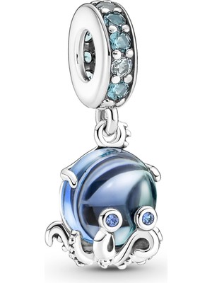 Pandora 791694C01 MURANO Camı Sevimli Ahtapot Sallantılı Charm