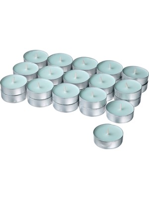 Hobiceyiz Kokulu Tealight Mum, Soluk Yeşil, 3.5 Saat, Bukettapel