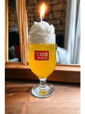 Khleos Beer Candle / Bira Görünümlü Köpüklü Mum